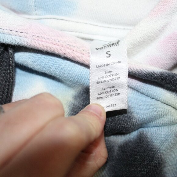90 Degree by Reflex Tie Dye Hoodie Size Small - Picture 3 of 4